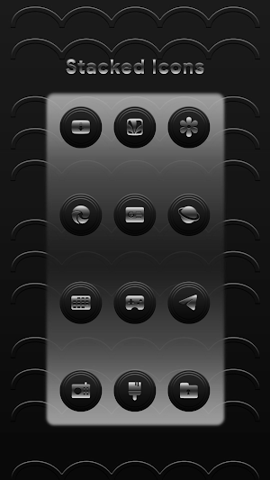 Stacked Silver Icons Screenshot 2
