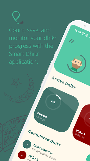 Smart Dhikr - Zikir Counter and Tasbih App Screenshot 0