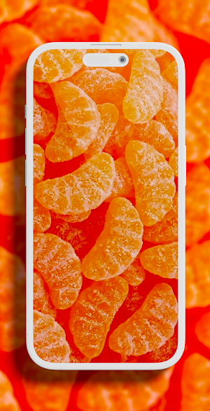 Aesthetic orange wallpaper Screenshot 1