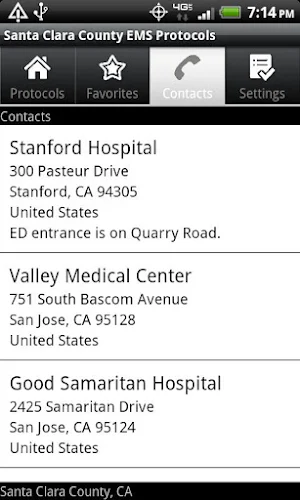 Santa Clara Co. EMS Protocols Screenshot 1