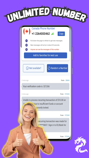 USA: Virtual Phone Number Screenshot 3