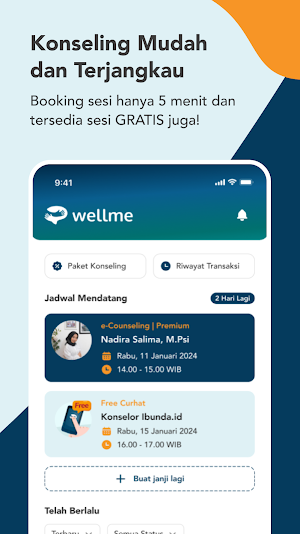 WellMe: Curhat & Konseling Screenshot 3