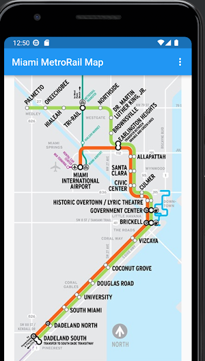 MiamiMetroRailMap Screenshot 0