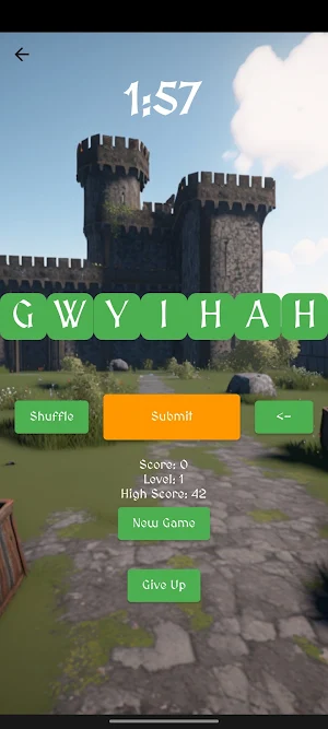 Medieval Word Twister Screenshot 1