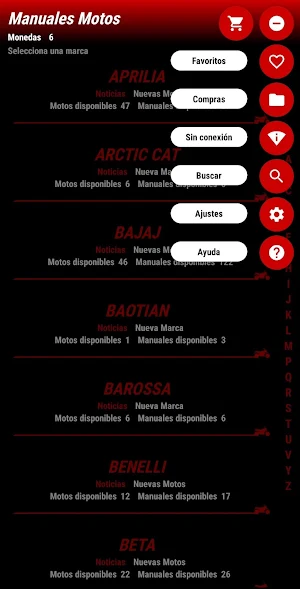 Motorcycle manuals Screenshot 1
