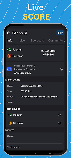 Live Cricket TV HD Screenshot 1