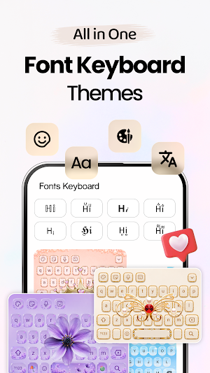 Fonts Keyboard Themes & Emoji Screenshot 0