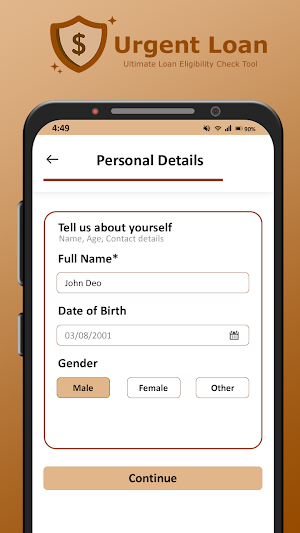 UrgentLoan : Eligibility Check Screenshot 0