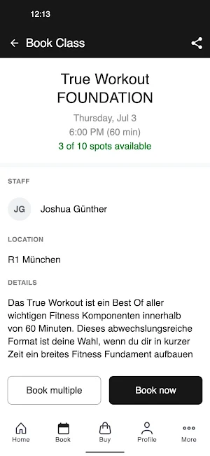 R1 Health & Sports Club Screenshot 2