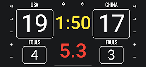 3x3 Basketball Scoreboard Screenshot 1
