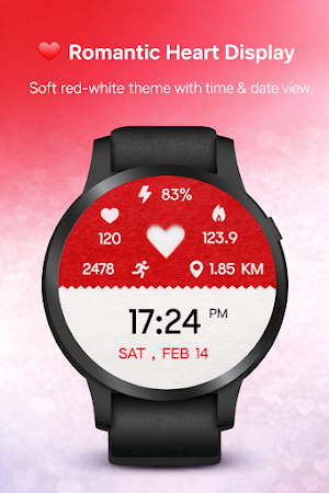 Love Heart Digital WearOSWatch Screenshot 0