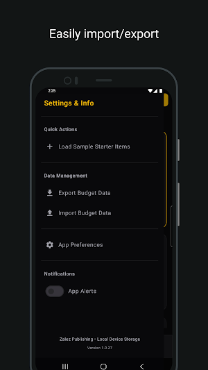 Budget Tracker Screenshot 1