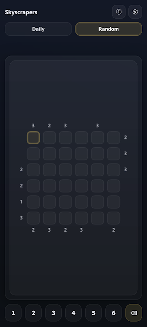 Skyscrapers - Logic Puzzle Screenshot 2