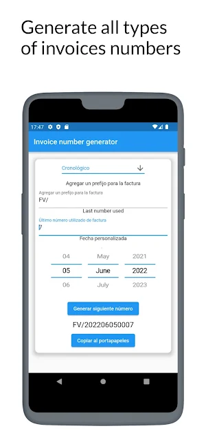 Invoice Number Generator Screenshot 1