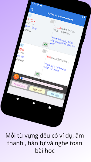 Học Tiếng Nhật Minano Nihongo & Từ Vựng N5 - N1 Screenshot 3