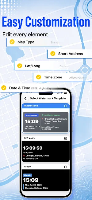 Timestamp Camera - Time & GPS+ Screenshot 3