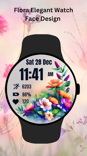 Flora Elegant Watch Face Screenshot 3