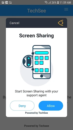 TechSee Instant Mirroring Screenshot 1