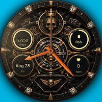 A142 Gold Skull Watchface