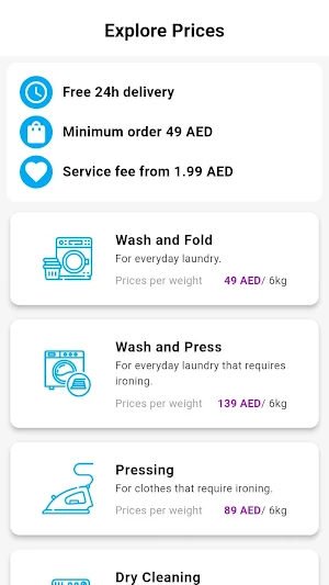 Laundry Service Screenshot 1