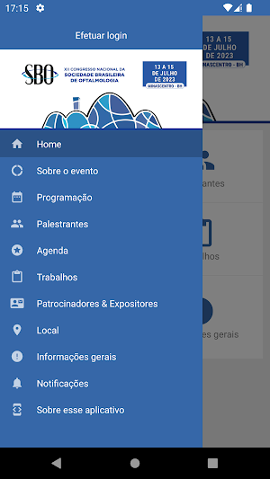 CONGRESSO NACIONAL DA SBO Screenshot 2
