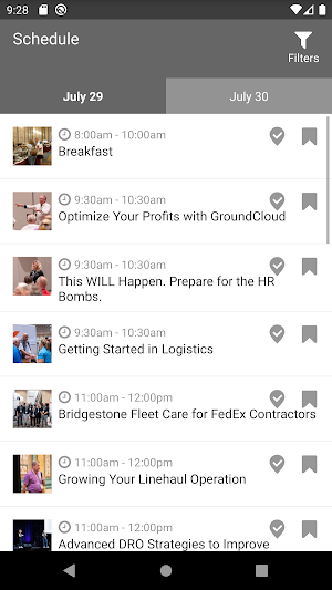 Route Consultant Event Portal Screenshot 1