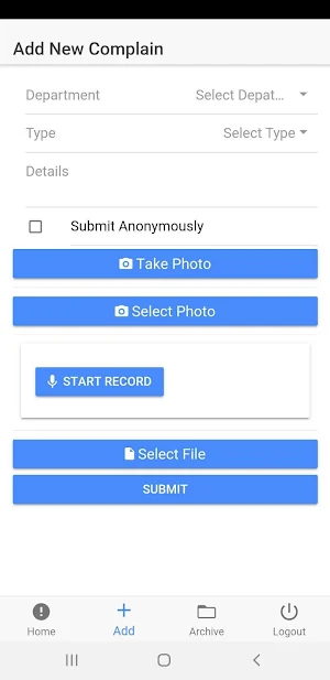Samsons CMS Employee Screenshot 1