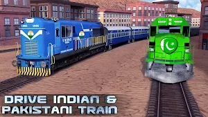 India VS Pakistan Train racing game Screenshot 0