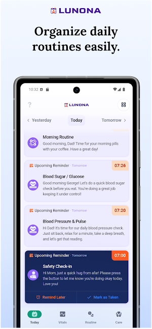 Lunona: Pill & Med Reminder TV Screenshot 0