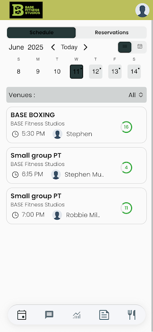 BASE Fitness Studios Screenshot 0