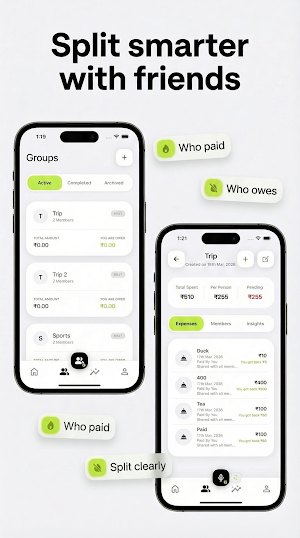 HisabAI: Split Bills & Track Screenshot 1