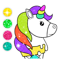 Sparkles Unicorn Coloring Pages