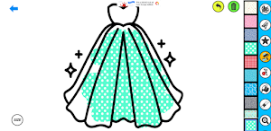 Dress Up Games Coloring Gliter Screenshot 1