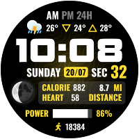 ODYSSEY Digital Watch Face