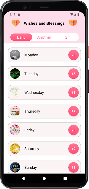 Everyday Wishes & Blessings Screenshot 0