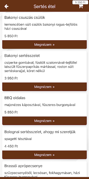 Fazekas Vendéglő Screenshot 3