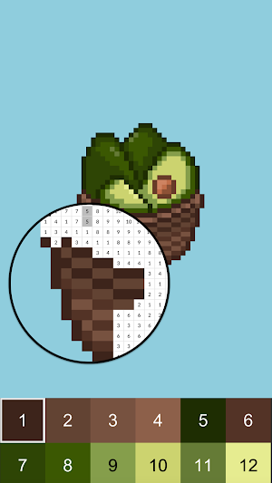 Pixel Art - Color House Screenshot 1