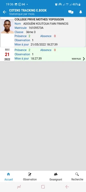 Cotens tracking e.book parents Screenshot 1
