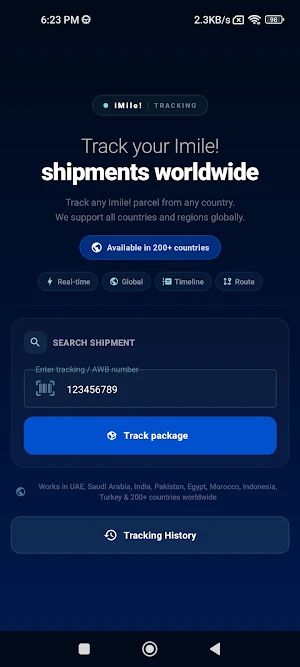 Imile! tracking - Delivery Screenshot 2