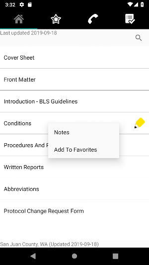 San Juan County EMS Protocols Screenshot 1