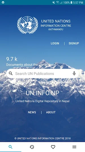 UN Digital Library in Nepal Screenshot 0