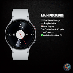Vinyl Time - watch face Screenshot 1