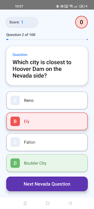 Nevada Quiz Challenge Screenshot 2