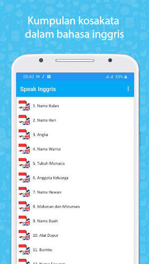 Kosakata Bahasa Inggris Lengka Screenshot 1