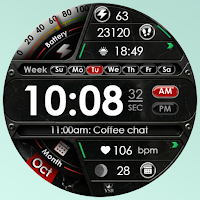 YSR2 Marble Digital Watch Face