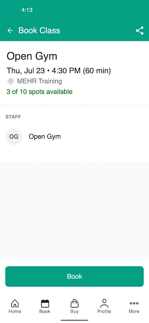 MEHR Training Studio Screenshot 2