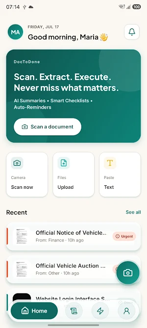DocToDone: AI PDF Explainer Screenshot 0