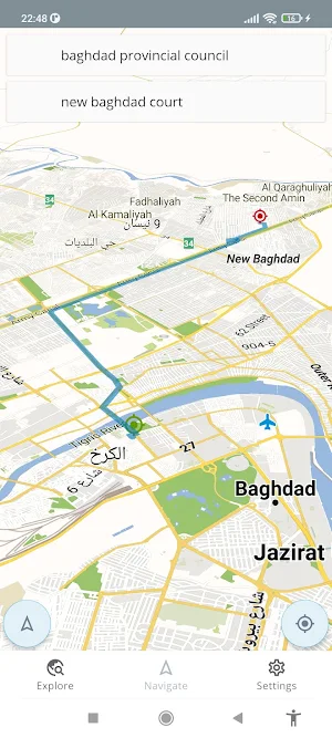 Iraq Offline Map Screenshot 1