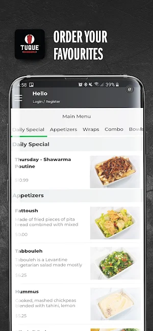 Tuque Shawarma Screenshot 2