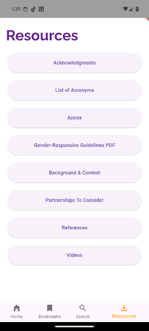 Gender Responsive Guide Screenshot 3